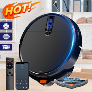 Robot hút bụi lau nhà thông minh K233Z - KAW HOME – Lực hút mạnh, tự sạc, điều khiển qua App, cảm biến chống va chạm