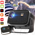 Máy Chiếu Kaw K550 – Độ Phân Giải Full HD 1080P, Hỗ Trợ 4K, Độ Sáng Cao, Loa Kép, Tự Động Lấy Nét – Dành Cho Gia Đình & Văn Phòng