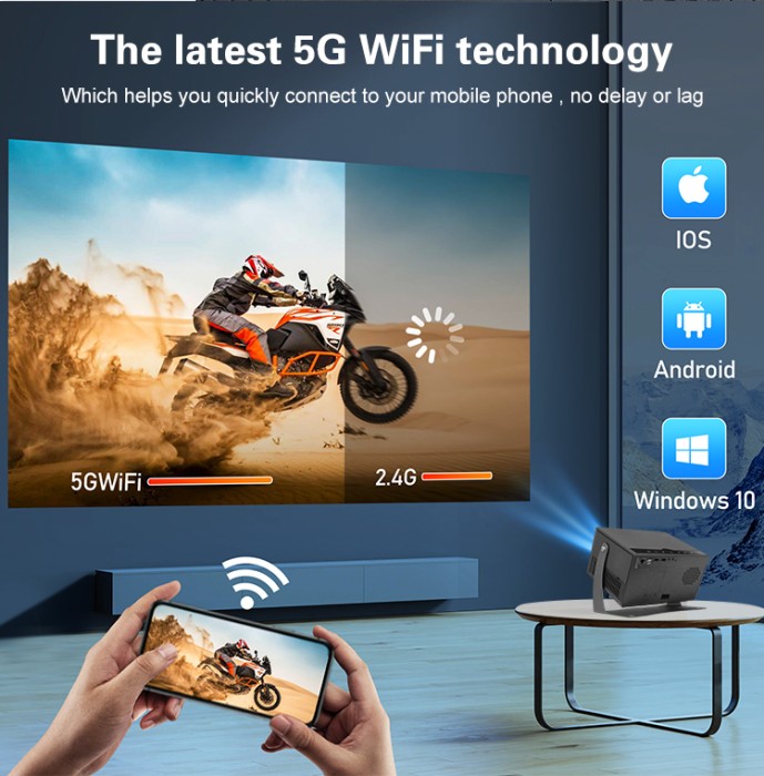 Máy Chiếu KAW PROMAX – Full HD 1080P, Độ Sáng Cao, Hỗ Trợ 4K, Kết Nối Đa Năng Cho Giải Trí & Trình Chiếu Chuyên Nghiệp