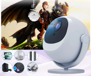 Máy Chiếu Mini Thông Minh KAW 006S – Full HD 1080P, Hỗ Trợ 4K, WiFi, Bluetooth, Android 11