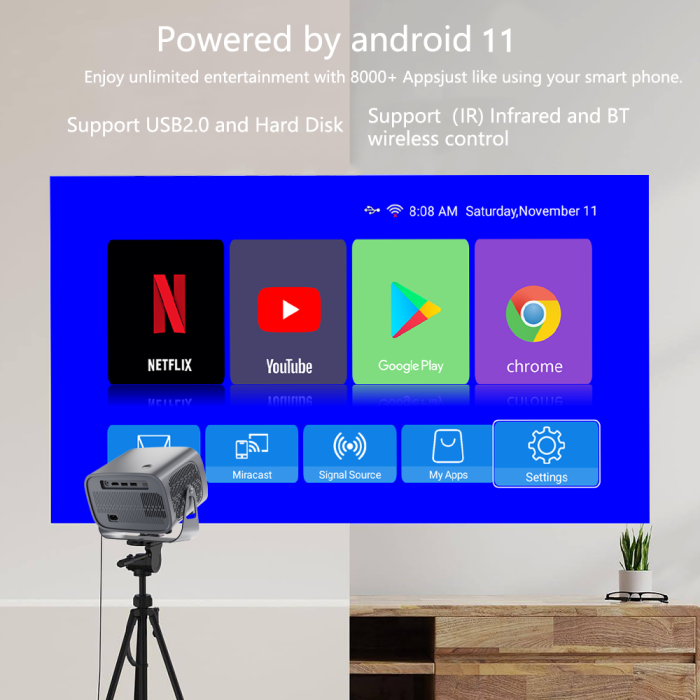 Máy chiếu mini 4K K670 Plus – Rạp chiếu phim tại gia tiện lợi