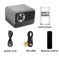 Máy Chiếu Thông Minh KAW KP960 – Full HD 1080P, Android 11, WiFi 6, Bluetooth 5.0, Âm Thanh Stereo, Hỗ Trợ 4K cho Gia Đình & Văn Phòng