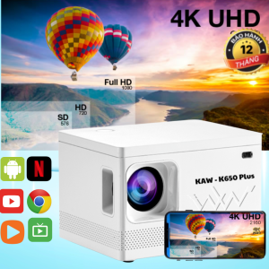Máy chiếu mini KAW K650 Plus chính hãng, Giải trí, Xem phim, Xem Tivi