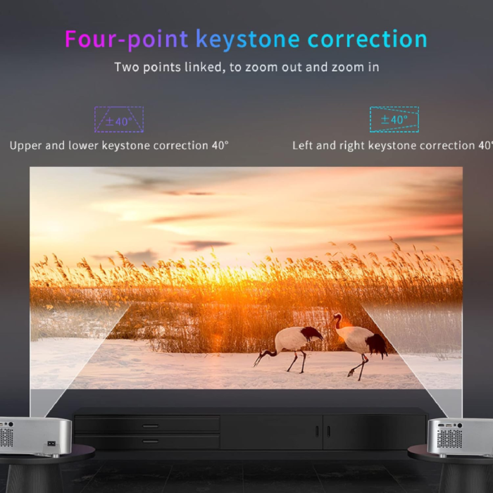 Máy Chiếu Đa Năng KAW KX01 – Full HD 1080P, Độ Sáng Cao, Âm Thanh HiFi, Trình Chiếu Văn Phòng & Xem Phim Tại Nhà