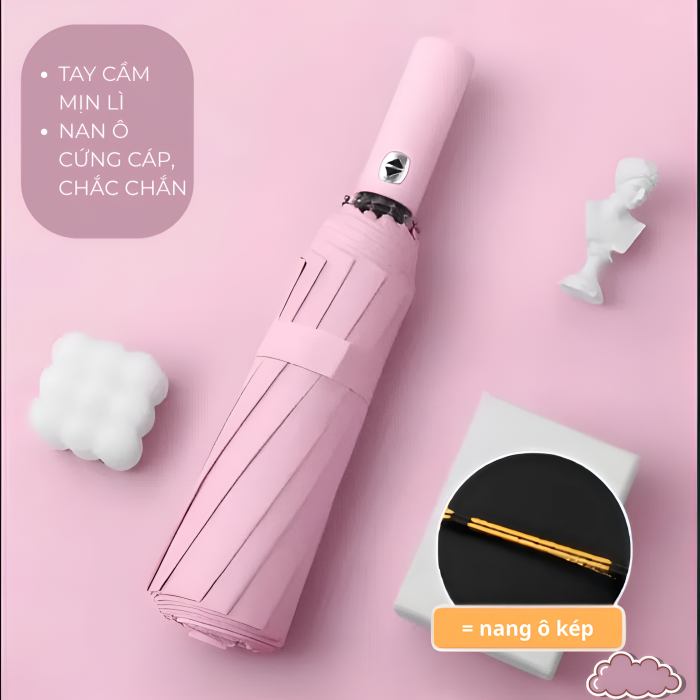 Ô Gấp Gọn KAW 24 Nan Tự Động Đóng Mở, Chống Thấm Nước & Chống Tia UV Tối Đa