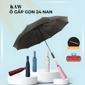 Ô Gấp Gọn KAW 24 Nan Tự Động Đóng Mở, Chống Thấm Nước & Chống Tia UV Tối Đa