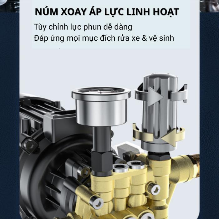 Máy rửa xe KAW lõi đồng, Công suất lớn, Siêu bền, Áp lực mạnh, Làm sạch mọi vết bẩn