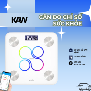Cân Điện Tử KAW K21, Kết Nối App - Theo Dõi Mỡ & BMI