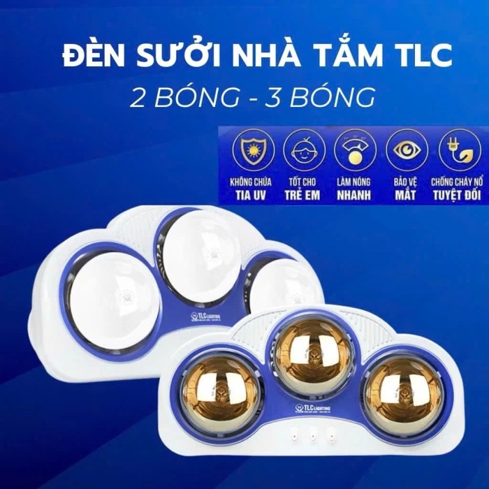 ĐÈN SƯỞI NHÀ TẮM AN TOÀN SỬ DỤNG TRONG GIA ĐÌNH LOẠI 2 BÓNG, 3 BÓNG TIẾT KIỆM KAW – CHÍNH HÃNG TỪ TLC LIGHTING