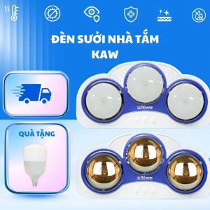 ĐÈN SƯỞI NHÀ TẮM AN TOÀN SỬ DỤNG TRONG GIA ĐÌNH LOẠI 2 BÓNG, 3 BÓNG TIẾT KIỆM KAW – CHÍNH HÃNG TỪ TLC LIGHTING