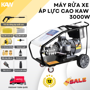 Máy Rửa Xe Áp Lực Cao KAW 3000W K991– Motor Đồng 100%, Dây 23m, Tự Hút Mạnh, Full Phụ Kiện Cao Cấp