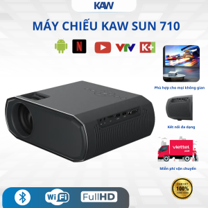 Máy Chiếu KAW Sun 710 FHD 1080P – 300 ANSI, WiFi 5G, Bluetooth 5.0, Android