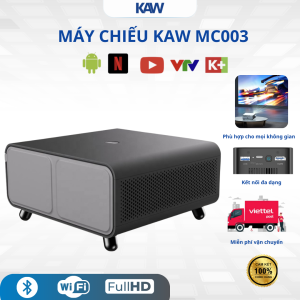 Máy Chiếu KAW MC003 1080P – Home Cinema, LCD 9500 Lumens, Hỗ Trợ 4K, Loa 10W 3D, Chiếu 30–300 Inch