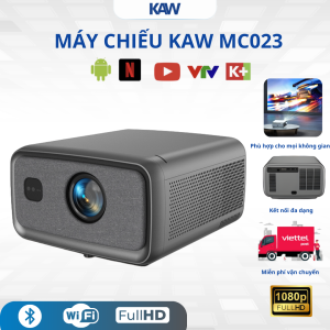 Máy Chiếu KAW MC023 – Full HD 1080P, Android 12, Loa HIFI 3 x 10W, 2800 ANSI