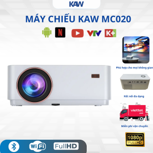 Máy Chiếu KAW MC020 – Full HD 1080P, Mini Portable, Android, 300 ANSI, Home Theater