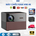 Máy Chiếu KAW H98 4K – 700 Lumens, Auto Focus, Android 9, Kèm Chân Giá, Hỗ Trợ 4K