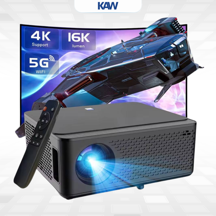 Máy chiếu KAW MC010 – 1080P, Full HD, HIFI, Android 12, Màn hình lớn