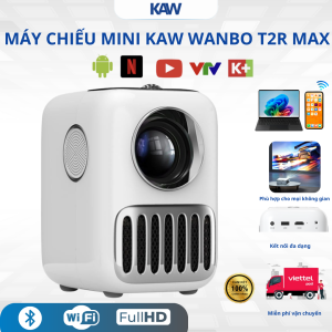 Máy Chiếu Mini KAW Wanbo T2R Max Full HD 1080P – Android 9, Loa HIFI, WiFi
