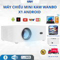 Máy Chiếu Mini KAW Wanbo X1 Android – HD 720P, Hỗ Trợ 1080P, Keystone 4D, 130 Inch, Loa Stereo
