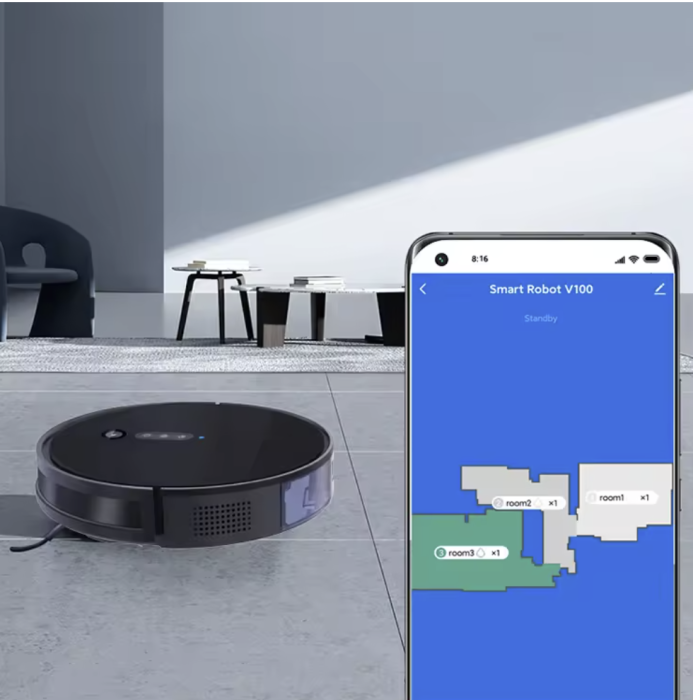 Robot Hút Bụi Thông Minh KAW 281M – Lau & Hút Khô Ướt, Lực Hút Mạnh