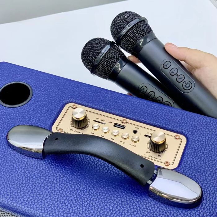 Loa KAW PartyBox K1 Bluetooth Karaoke, Hỗ trợ Mic 6.5mm, FM, USB, Type-C copy