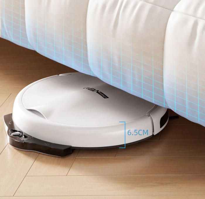 Robot Hút Bụi Thông Minh KAW 245D – Lực Hút 2000–2999Pa, App Control, Chống Rơi, 6 Chế Độ