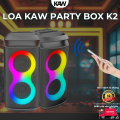 Loa KAW PartyBox K2 Bluetooth Karaoke - Âm Thanh Mạnh Mẽ, Đa Cổng Kết Nối | Chính Hãng