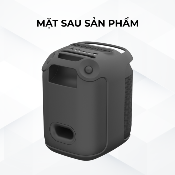 Loa KAW PartyBox K1 Bluetooth Karaoke, Hỗ trợ Mic 6.5mm, FM, USB, Type-C