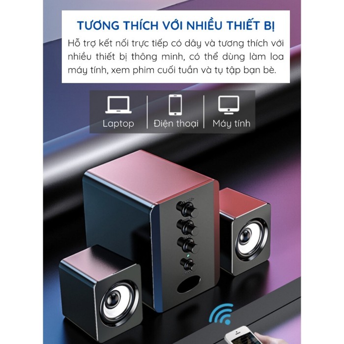 Loa máy tính USB KAW, Âm thanh sống động, thiết kế nhỏ gọn