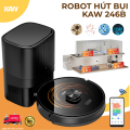 Robot Hút Bụi Lau Nhà KAW 246B – LDS SLAM, Tự Đổ Rác, Lực Hút Mạnh, Pin 5200mAh
