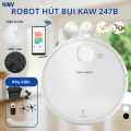 Robot Hút Bụi KAW 247B – Điều Khiển App Smart Life, Lực Hút 4800Pa, Tự Sạc, Lau Hút 2in1