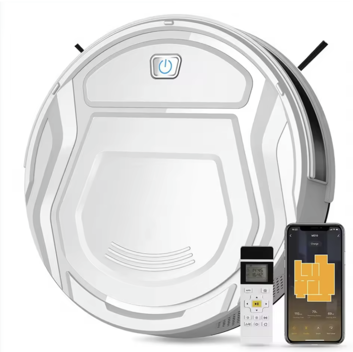 Robot hút bụi KAW 247C hồng ngoại hút lau 2 trong 1 lực hút 1499Pa