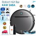 Robot Hút Bụi KAW 248A – Máy hút bụi lau nhà tự động, lực hút mạnh, điều khiển qua app, làm sạch hiệu quả