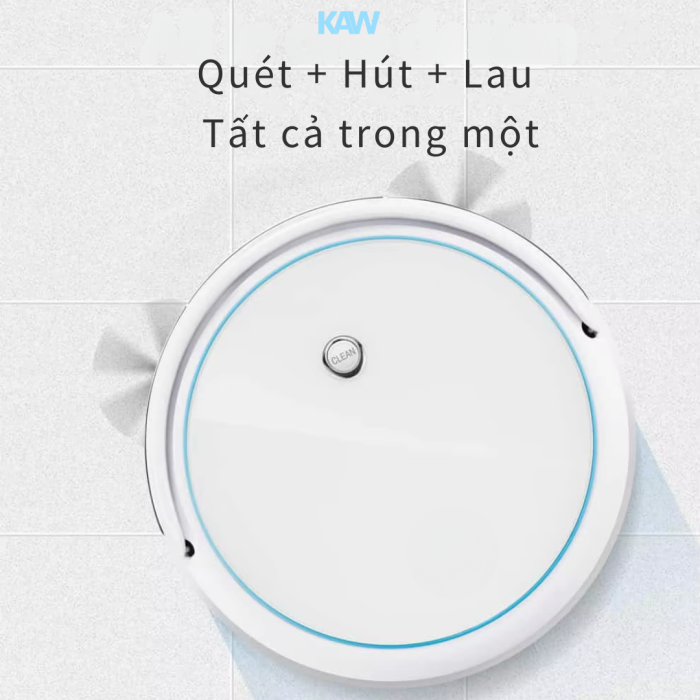 Robot Hút Bụi Lau Nhà KAW 249B - Điều Hướng Gyro, Lực Hút 2600Pa, Hoạt Động 120 Phút