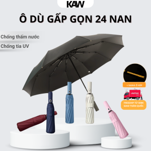 Ô Gấp Gọn KAW 24 Nan Tự Động Đóng Mở, Chống Thấm Nước & Chống Tia UV Tối Đa