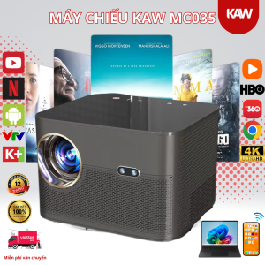 Máy Chiếu KAW MC035 – Full HD 1080P, Android, Loa HIFI 10W, 650 Lumens, Short Throw