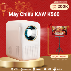 Máy Chiếu KAW K560 – Giải Pháp Trình Chiếu Chuyên Nghiệp Cho Gia Đình & Doanh Nghiệp