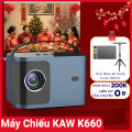 Máy chiếu Mini KAW K660 Plus hệ điều hành android, hỗ trợ video 4K, Tự động lấy nét