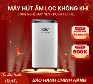 Máy hút ẩm lọc không khí KAW-K12L Dual Inverter 12L, Giải pháp tối ưu cho không khí trong lành