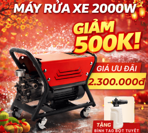 Máy Rửa Xe Áp Lực Cao KAW EcoWash K-2000M, Sức Mạnh Vượt Trội, Dễ Sử Dụng, Hiệu Quả Cao