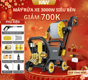 Máy rửa xe KAW 335A lõi đồng, Công suất lớn, Siêu bền, Áp lực mạnh, Làm sạch mọi vết bẩn