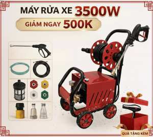 Máy Rửa Xe KAW K-3500X ExtraWash Công Suất Lớn, Động Cơ Bền Bỉ