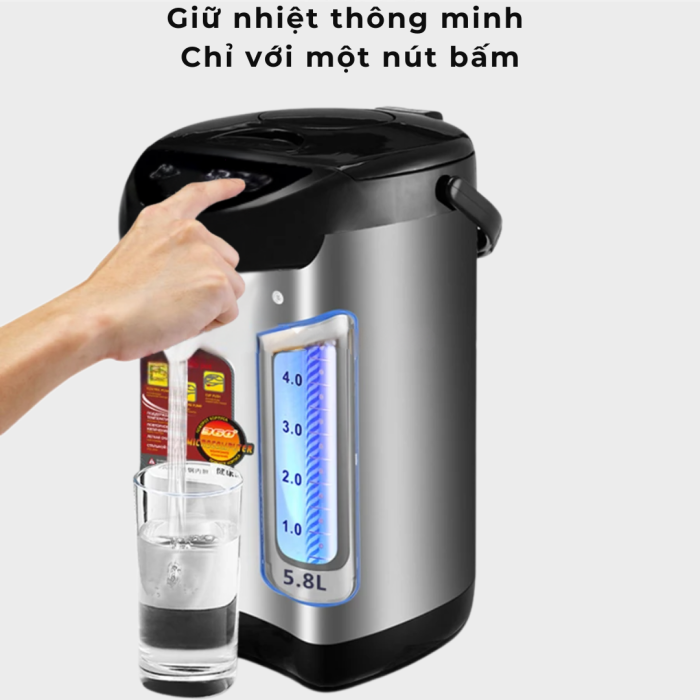 Bình thủy điện đun nước nóng, Dung tích lớn, thiết kế đẹp, Đa chức năng