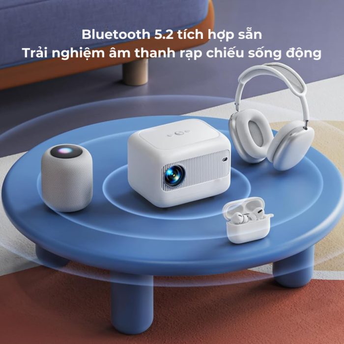 Máy Chiếu Mini Kaw K970 – Độ Phân Giải 1080P, Lấy Nét Điện Tử, Android Wifi Thông Minh