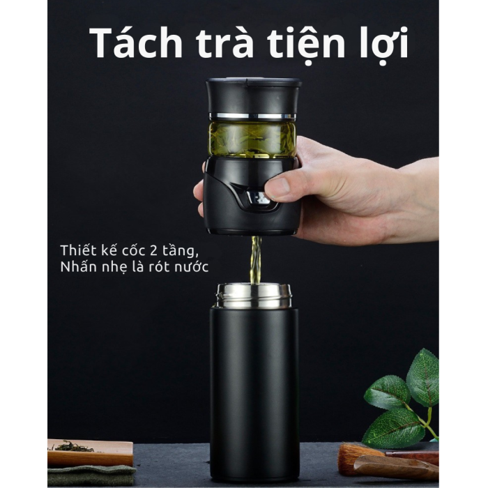 Bình Pha Trà Giữ Nhiệt KAW Inox 316 Cao Cấp - Lõi Lọc Thông Minh, Giữ Nhiệt Vượt Trội, An Toàn Sức Khỏe