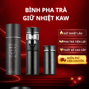 Bình Pha Trà Giữ Nhiệt KAW Inox 316 Cao Cấp - Lõi Lọc Thông Minh, Giữ Nhiệt Vượt Trội, An Toàn Sức Khỏe