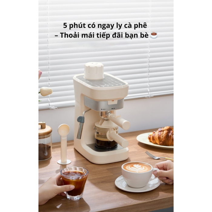 Máy pha cà phê KAW K3 Mini – Xả áp tự động, dễ dùng cho người mới