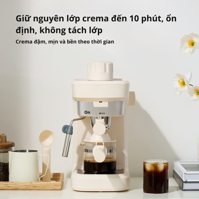 Máy pha cà phê KAW K3 Mini – Xả áp tự động, dễ dùng cho người mới