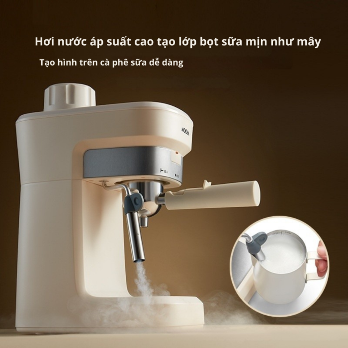 Máy pha cà phê KAW K3 Mini – Xả áp tự động, dễ dùng cho người mới