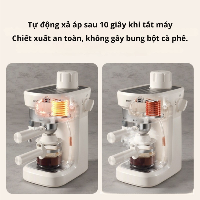 Máy pha cà phê KAW K3 Mini – Xả áp tự động, dễ dùng cho người mới